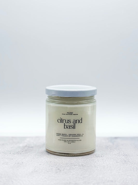 Citrus and Basil - Hcubed Candles