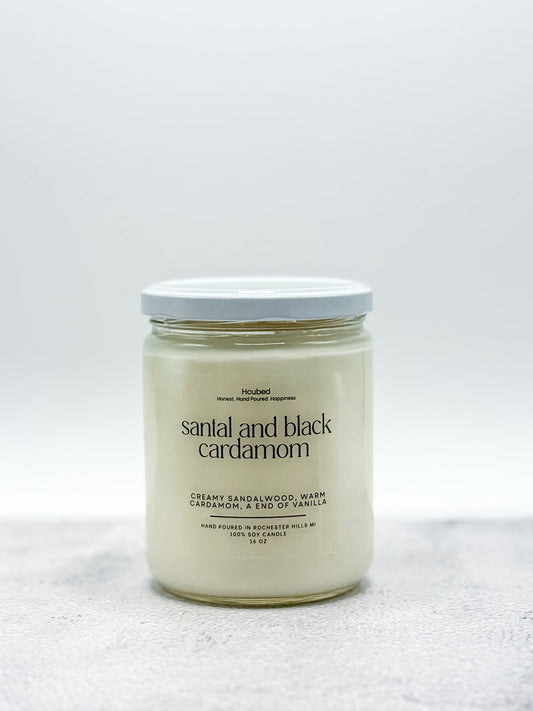 Santal + Black Cardamom - Hcubed Candles