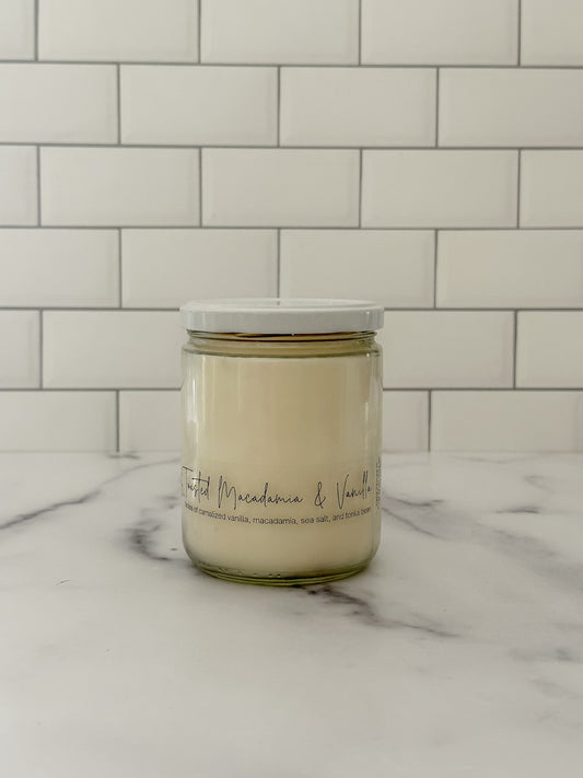 Toasted Macadamia & Vanilla - Hcubed Candles