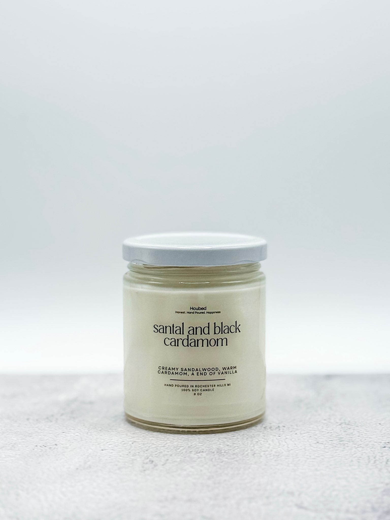 Santal + Black Cardamom - Hcubed Candles