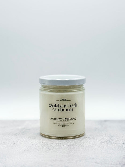 Santal + Black Cardamom - Hcubed Candles