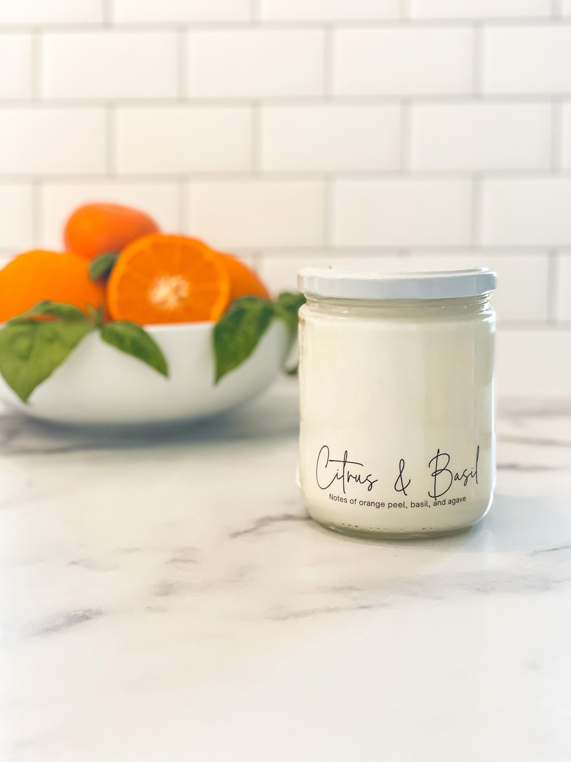 Citrus and Basil - Hcubed Candles