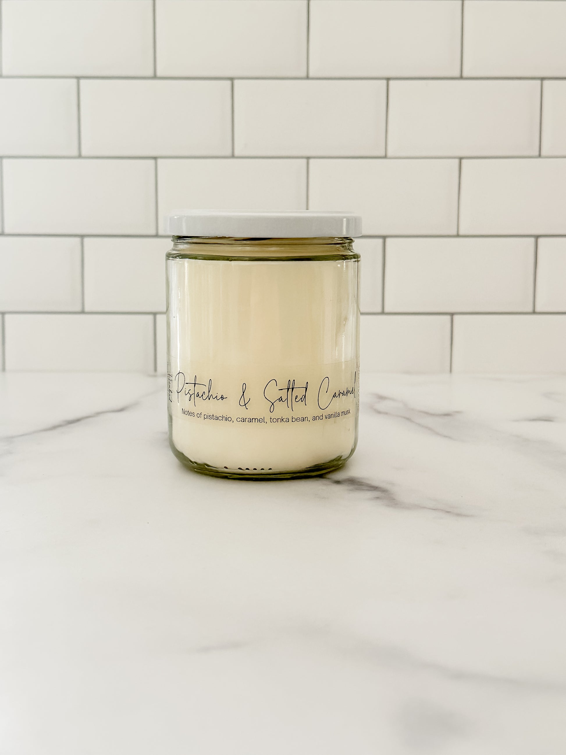 Pistachio & Salted Caramel - Hcubed Candles