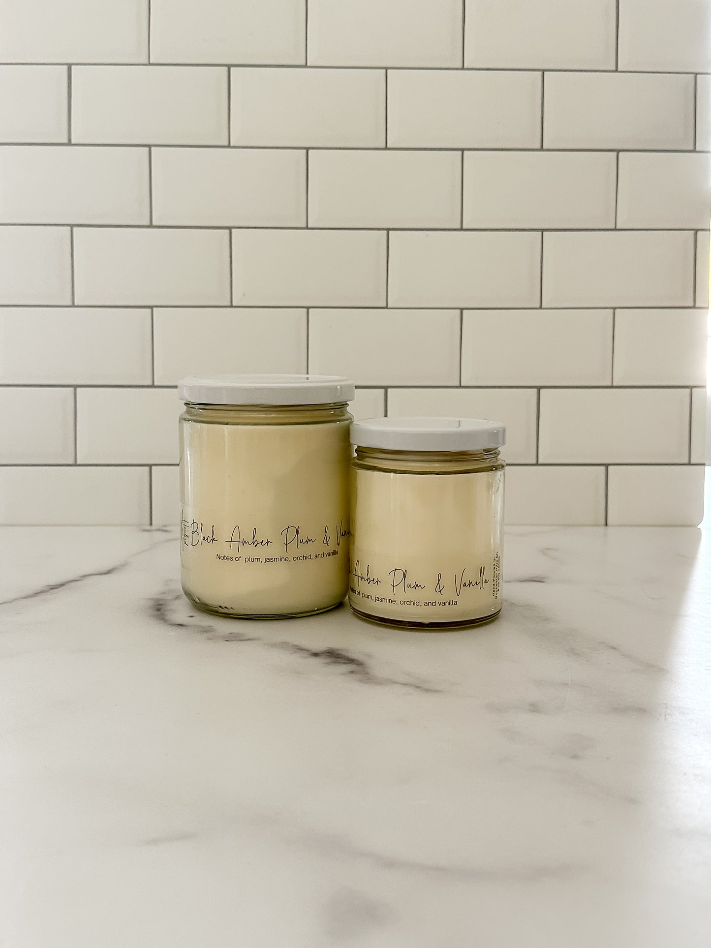 Black Amber Plum & Vanilla - Hcubed Candles