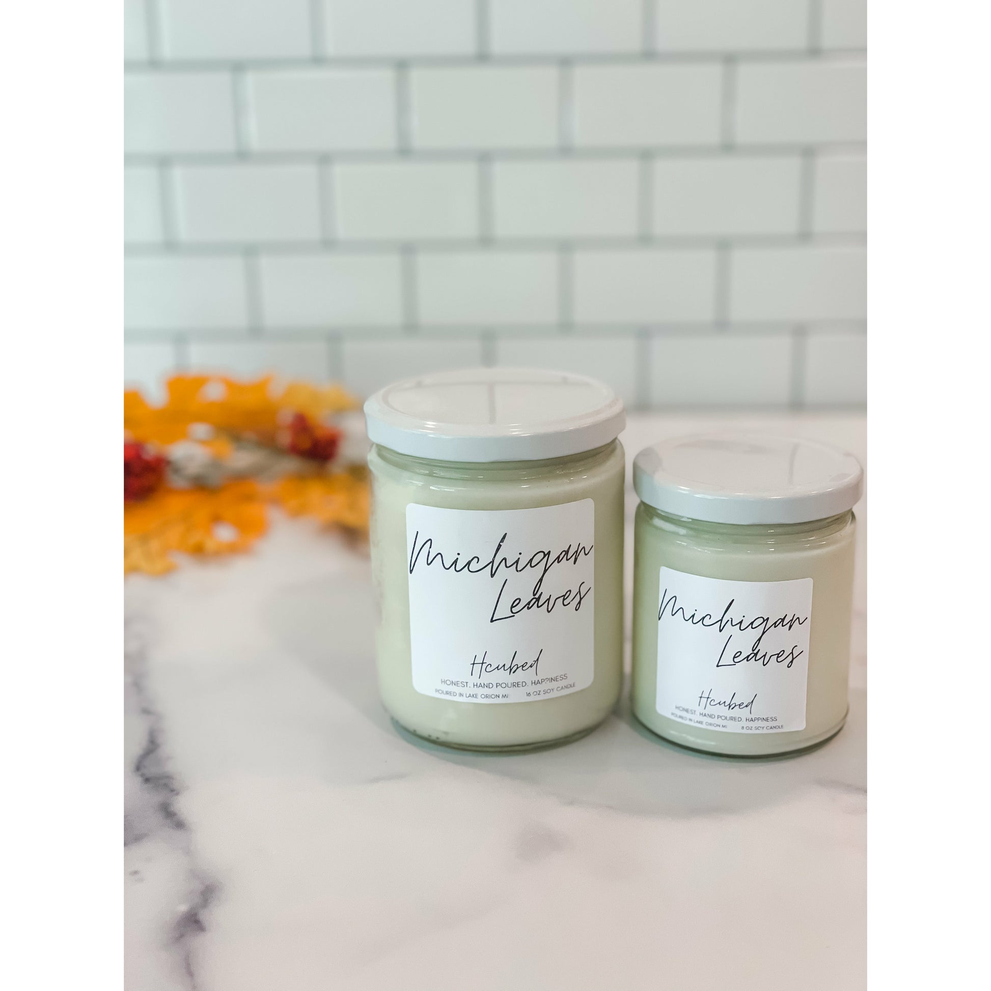 Michigan Leaves - Hcubed Candles