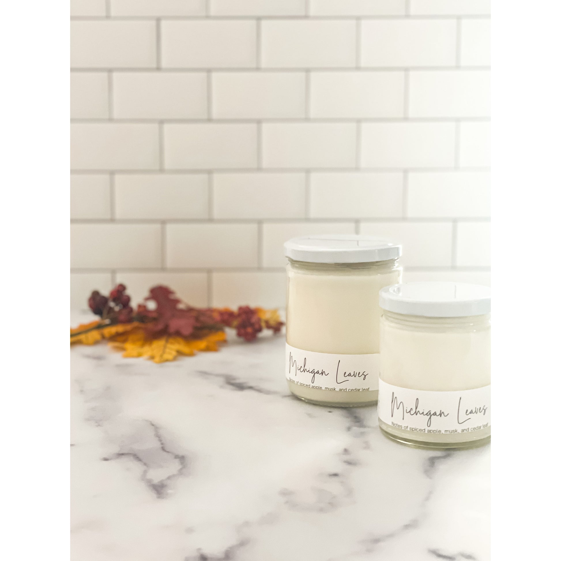 Michigan Leaves - Hcubed Candles