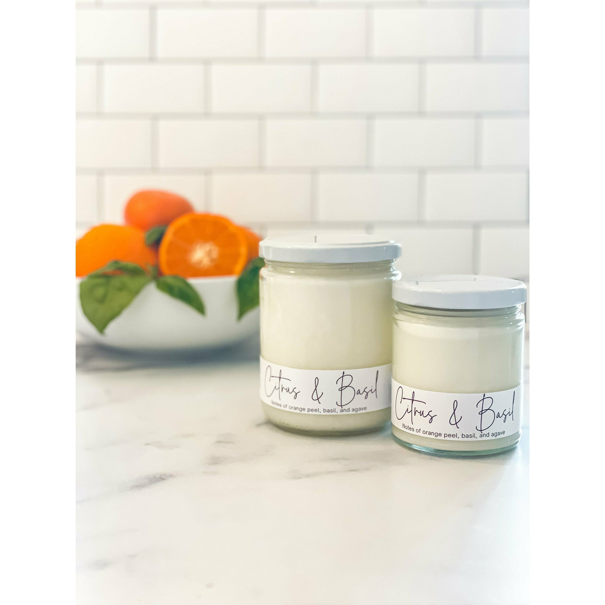 Citrus and Basil - Hcubed Candles