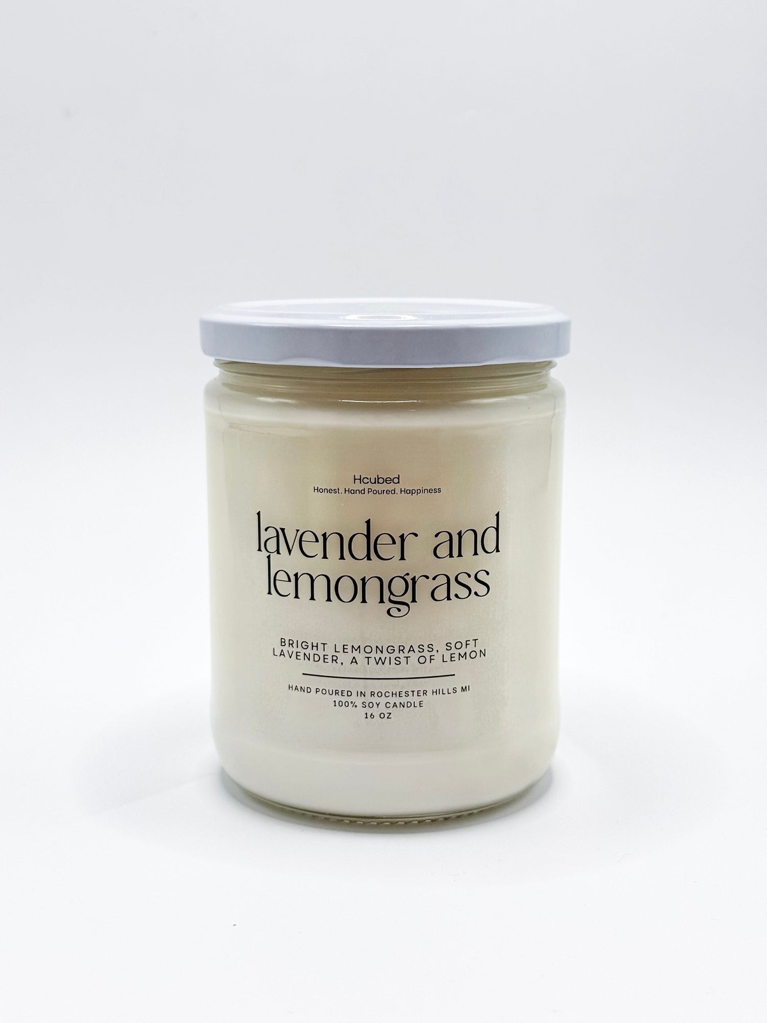 Lavender and Lemongrass - Hcubed Candles
