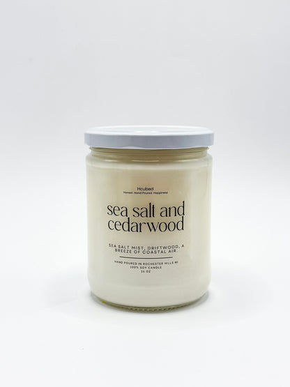 Sea Salt & Cedarwood - Hcubed Candles