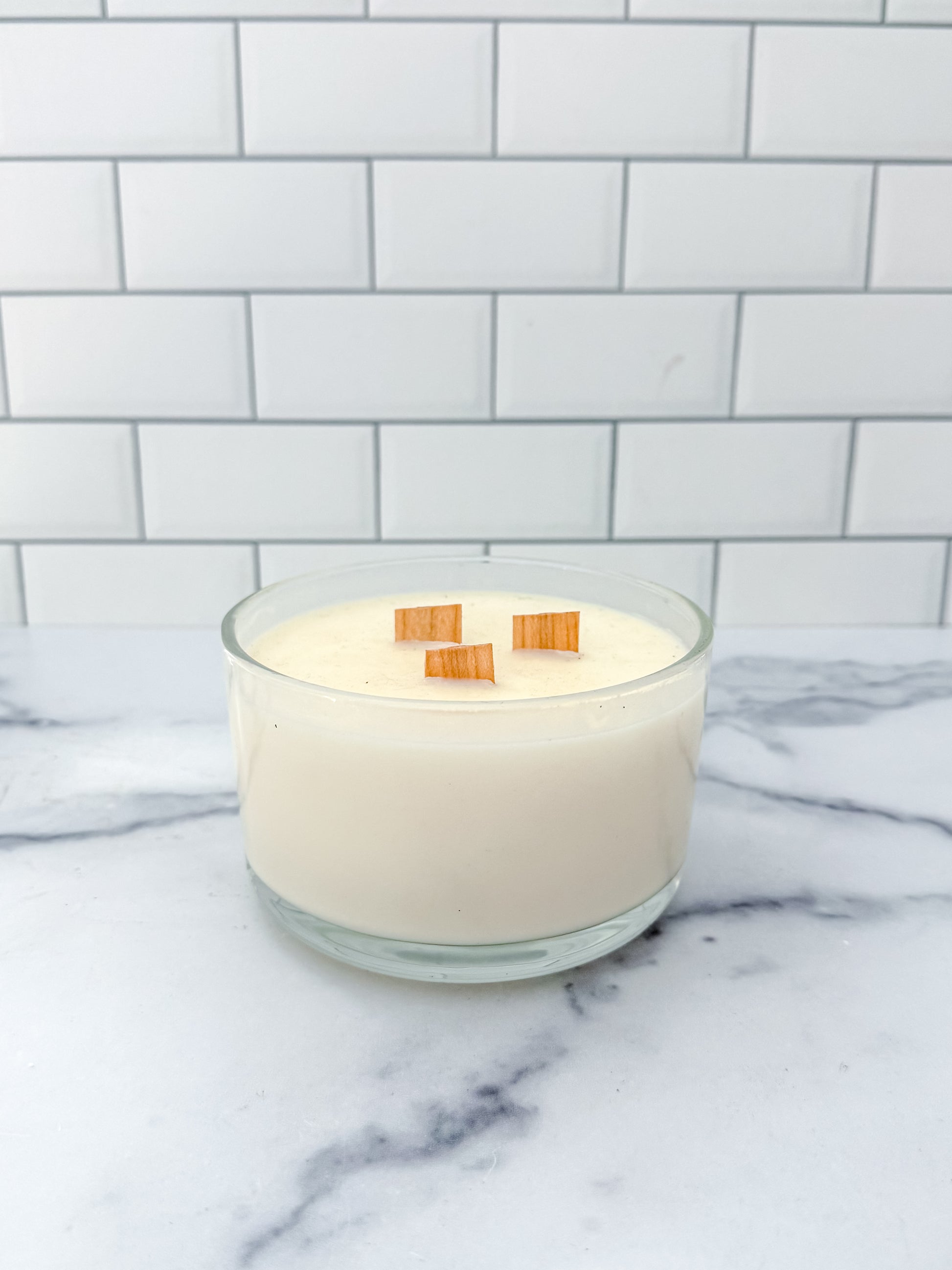 3 Wick Glass Vessel - Hcubed Candles