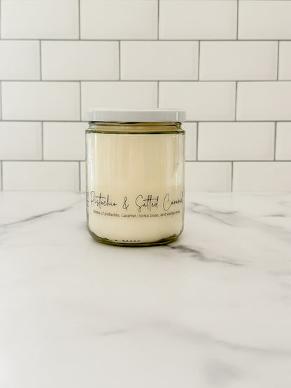 Pistachio & Salted Caramel - Hcubed Candles
