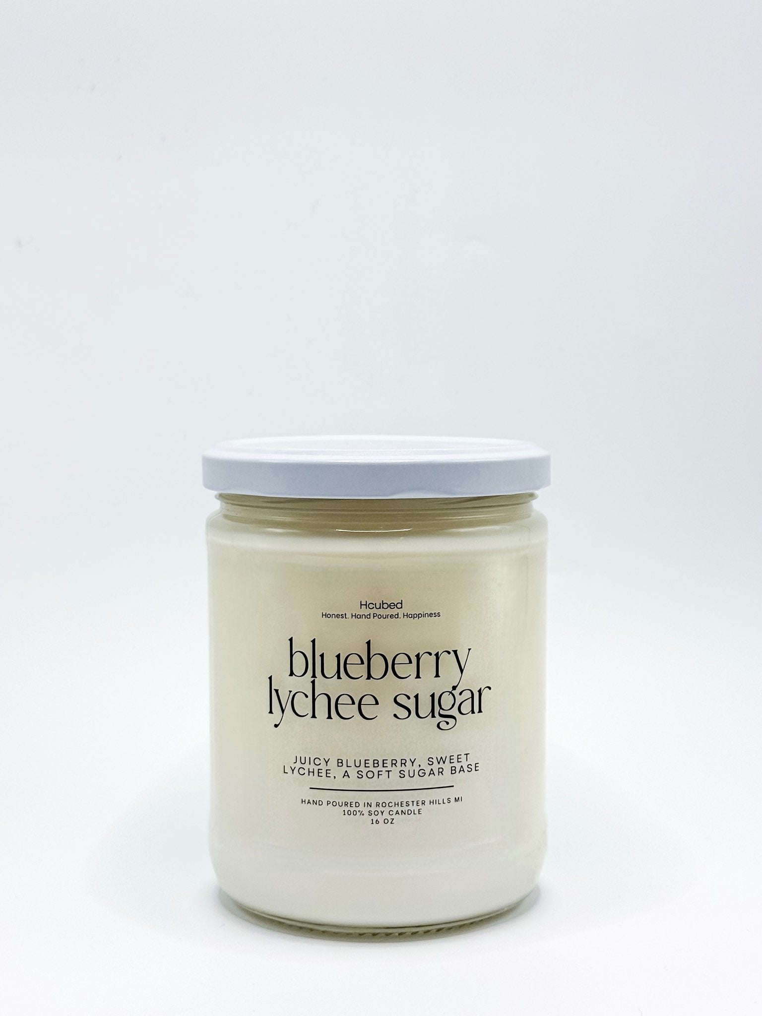 Blueberry Lychee Sugar - Hcubed Candles