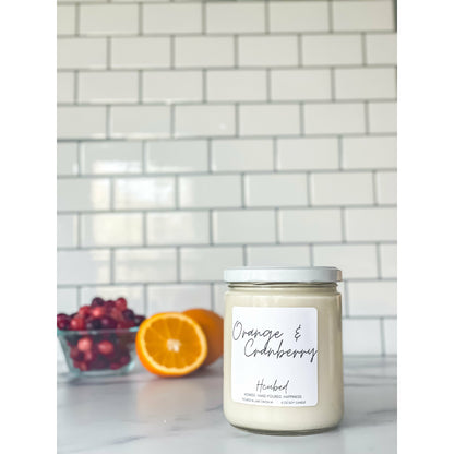 Orange & Cranberry 16 oz - Hcubed Candles