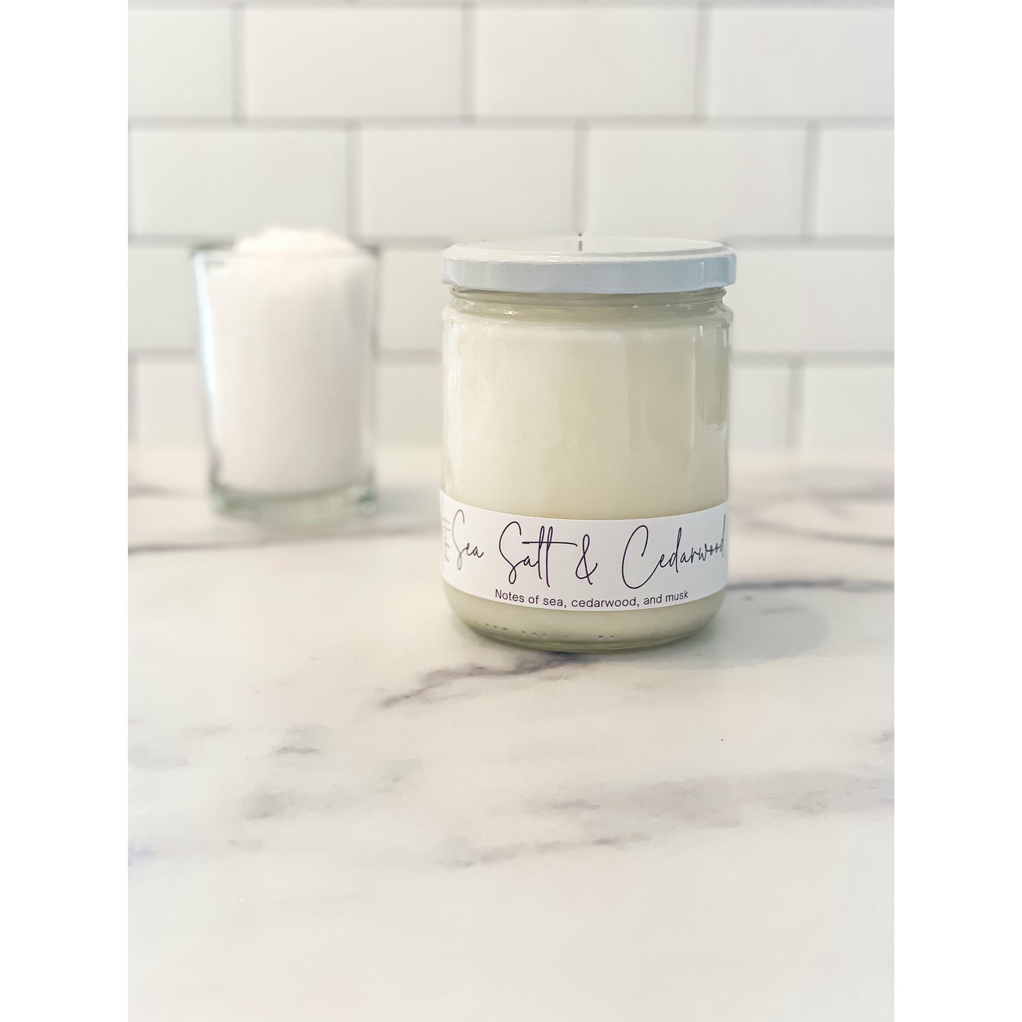 Sea Salt & Cedarwood - Hcubed Candles