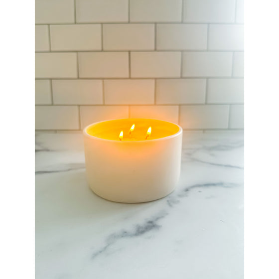 3 Wick Ceramic - Hcubed Candles