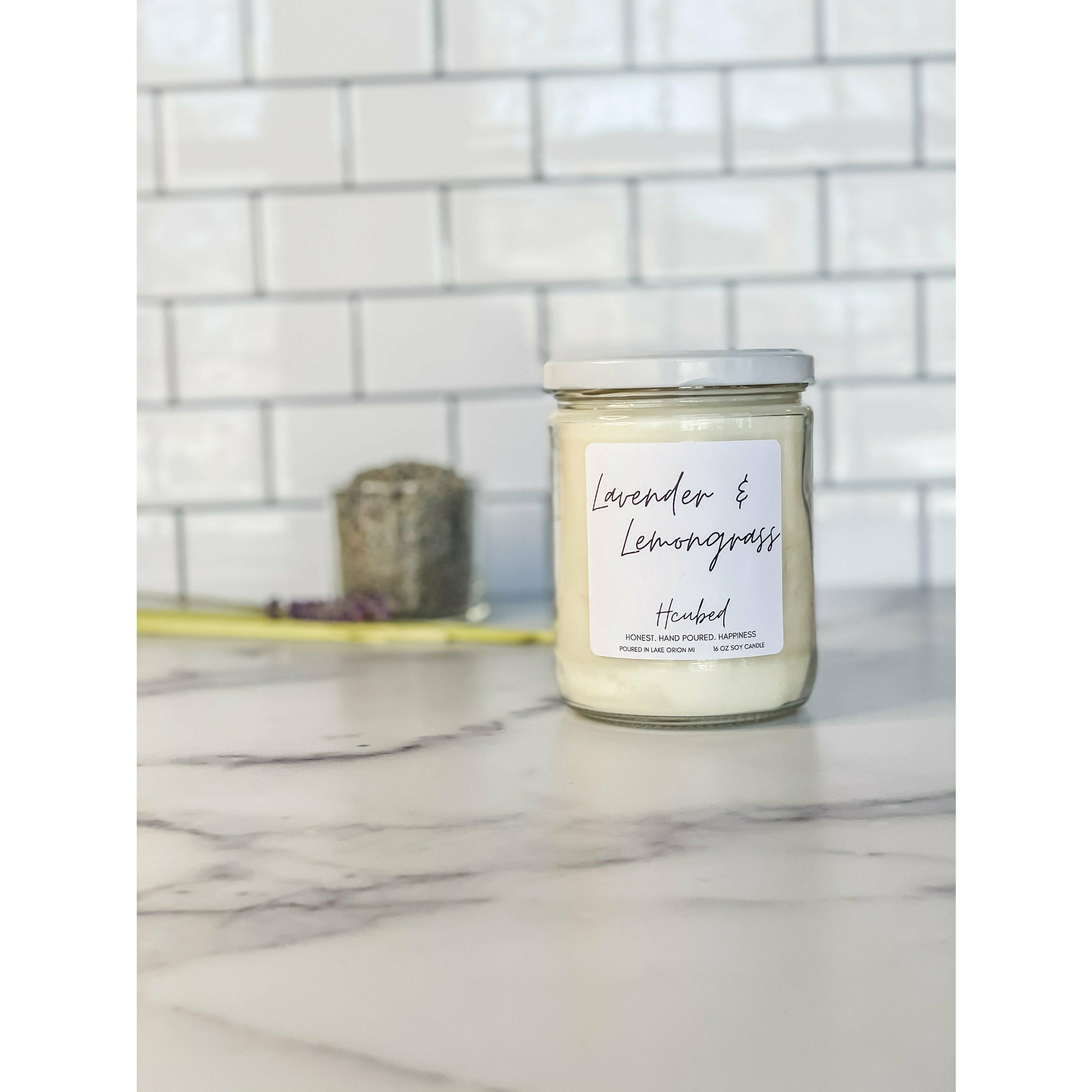 Lavender and Lemongrass - Hcubed Candles