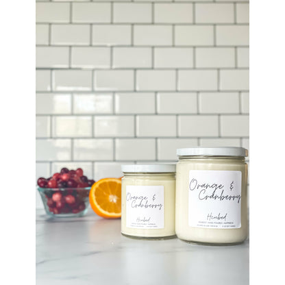 Orange & Cranberry 16 oz - Hcubed Candles