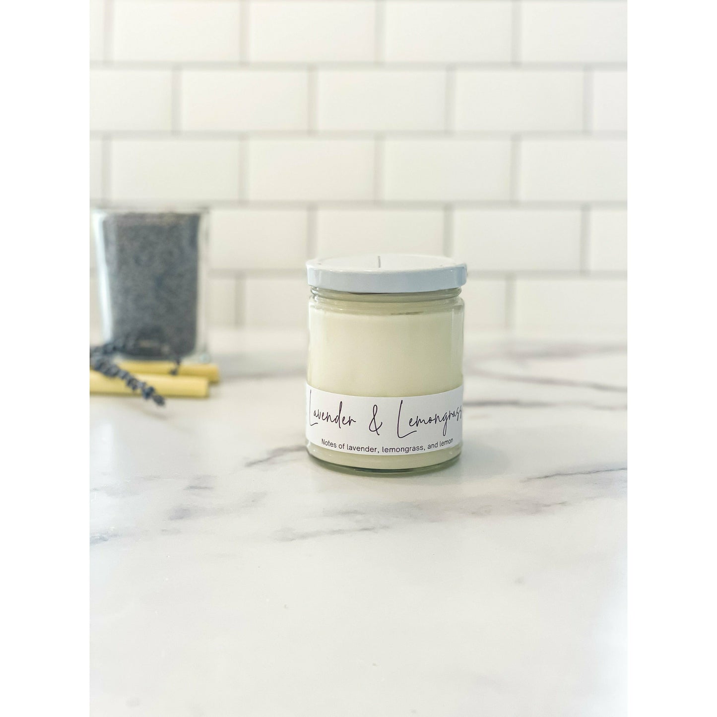 Lavender and Lemongrass - Hcubed Candles