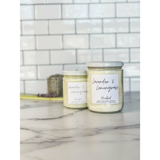 Lavender and Lemongrass - Hcubed Candles