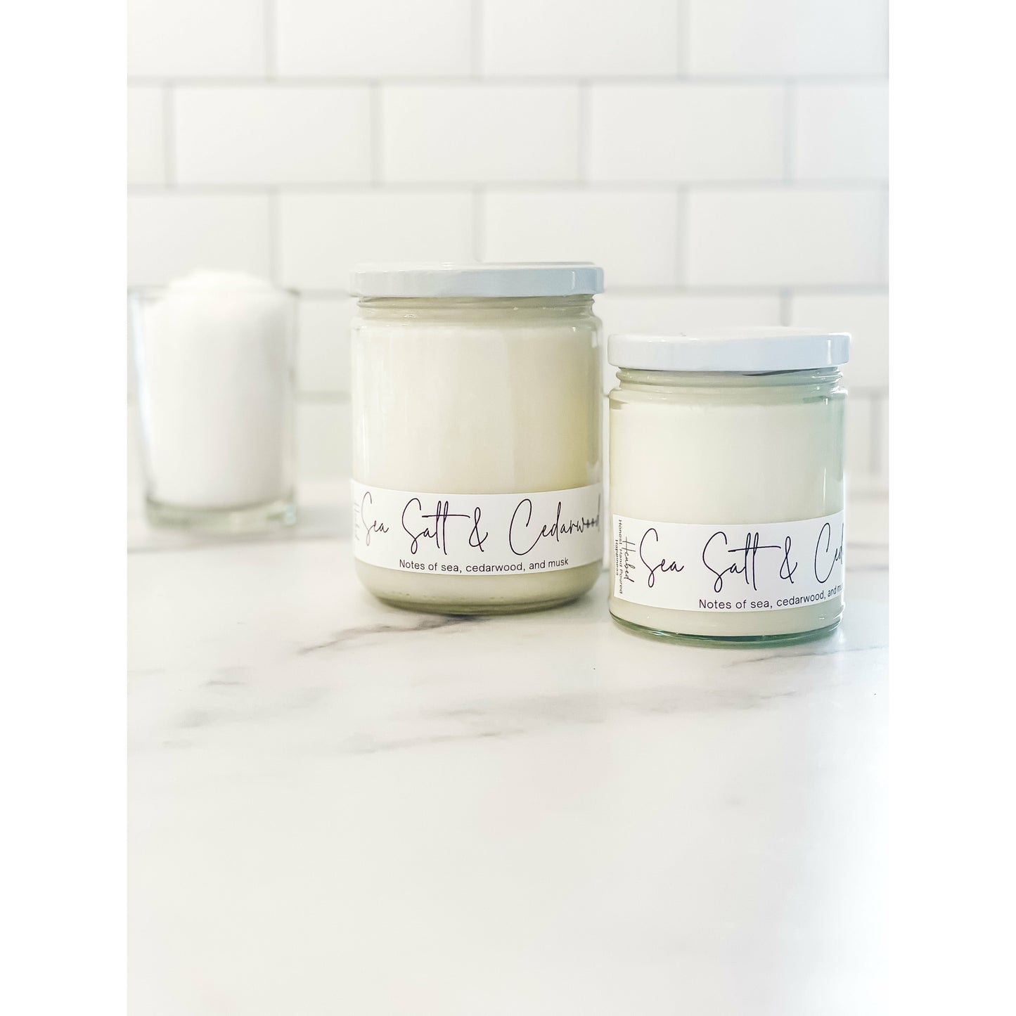 Sea Salt & Cedarwood - Hcubed Candles