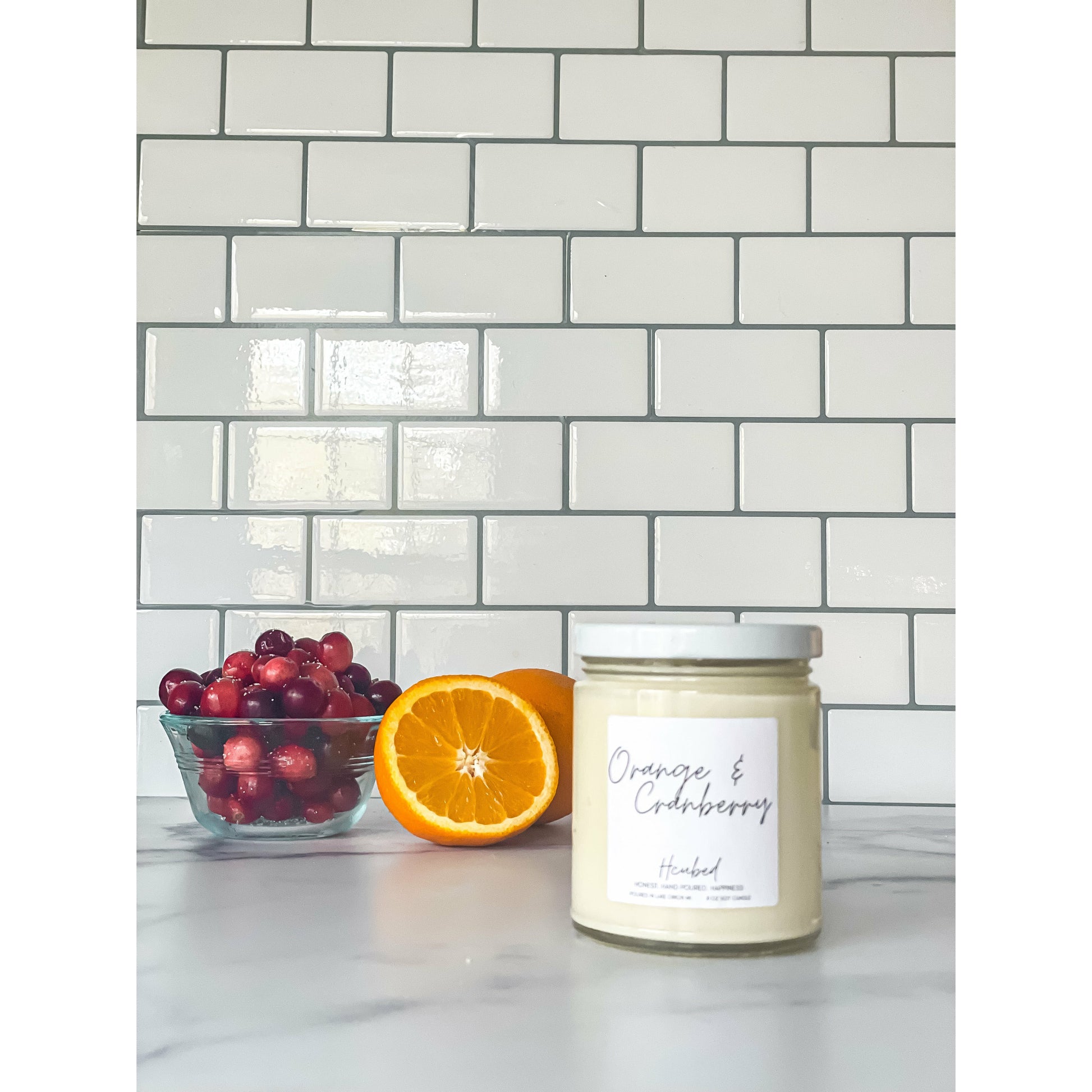Orange & Cranberry 16 oz - Hcubed Candles
