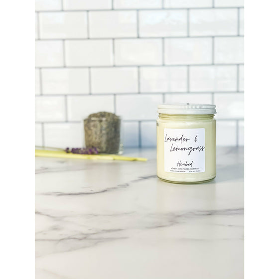 Lavender and Lemongrass - Hcubed Candles